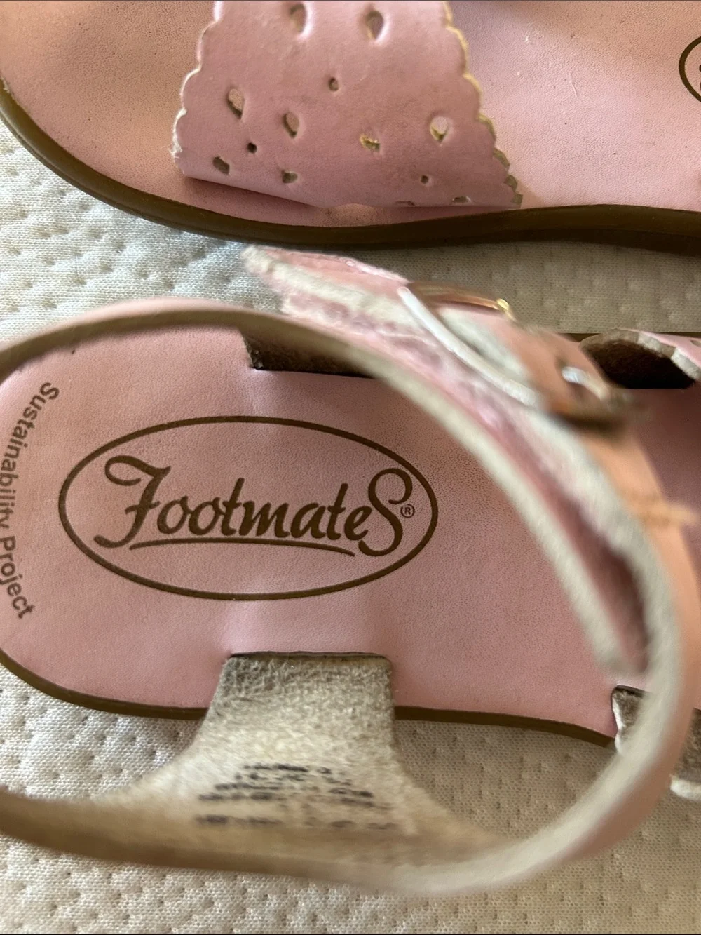 FootMates Pink Buckle Toddler Sandals